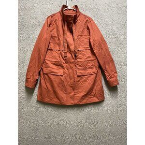 Womens Jacket XL Cotton Red Brick Coat Outdoors Mid Length New (other)